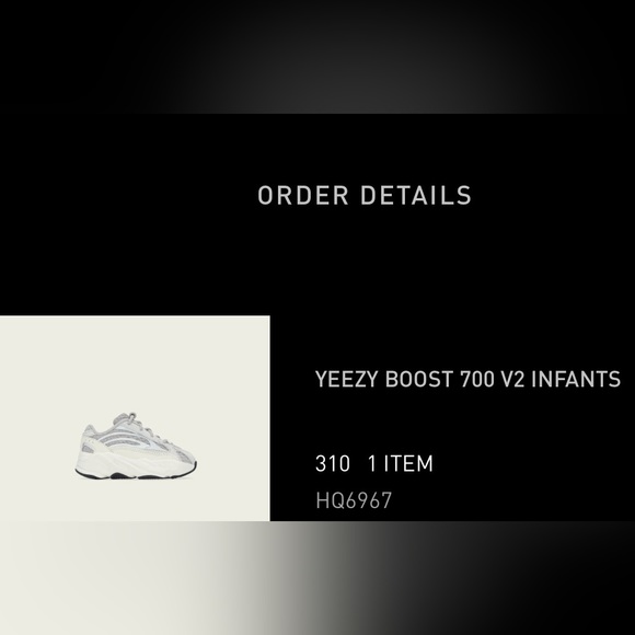 Yeezys boost 700 v2 infant sneakers - Picture 2 of 4